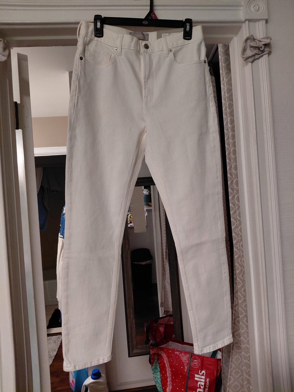 Everlane Off-White Straight-Leg Jeans